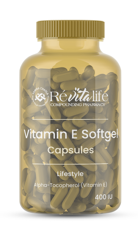 Vitamin E Softgel Capsules from RevitaLife Compounding Pharmacy