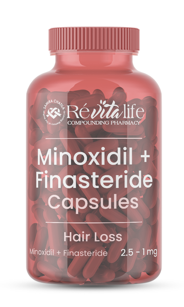 Minoxidil + Finasteride Capsules from RevitaLife Compounding Pharmacy