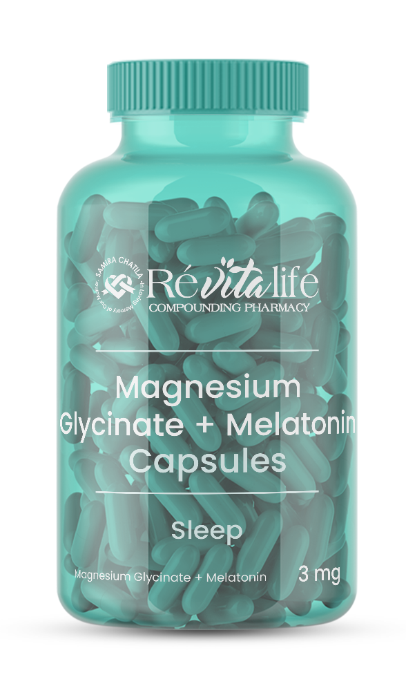Magnesium Glycinate + Melatonin Capsules from RevitaLife Compounding Pharmacy