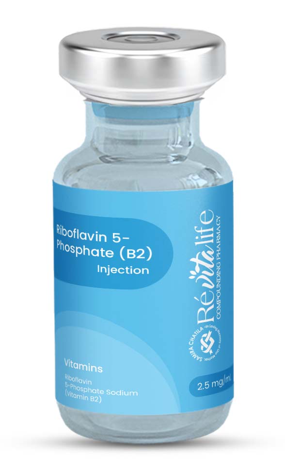 Riboflavin 5 Phosphate Sodium (VIT B2) Injection from RevitaLife Compounding Pharmacy