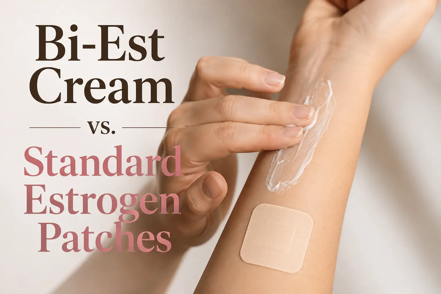 Bi-Est Cream vs. Standard Estrogen Patches